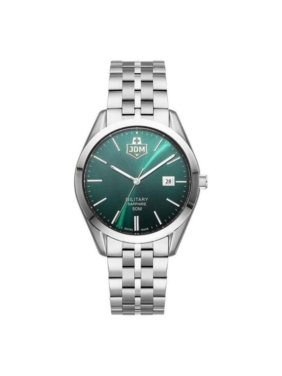 NWT Jdm Military Interlaken Gents Green Dial Men\'s Watch